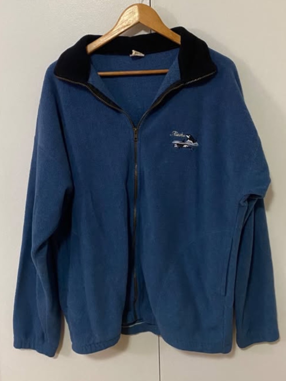 Vintage Alaska Fleece Zip Up Sweater